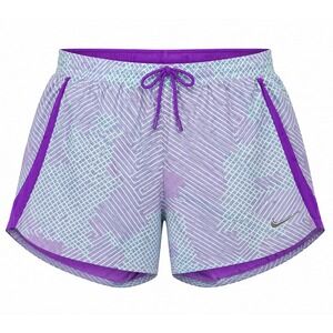 Nike Dri Fit Womens Large Running Shorts Purple Printed Athletic Gym Activewear